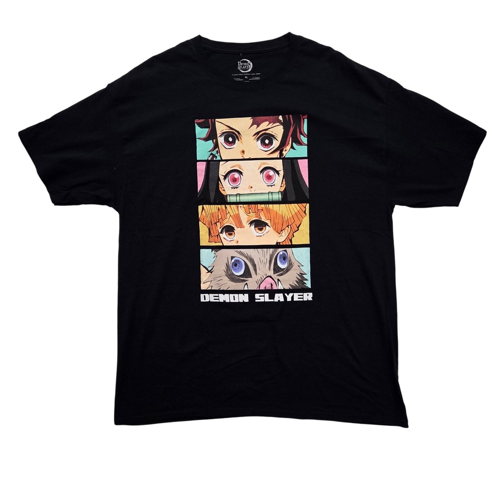 Demon Slayer‎ Anime T-Shirt Manga Graphic Tee Tanjiro Nezuko Inosuke XL